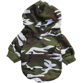 Vêtement pour animaux en camouflage, sweat à manches courtes, tailles XS/S/M/L