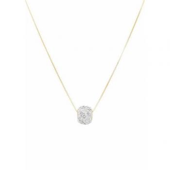 Feuerstein‑Kette Firetti – Gold 585, 45 cm, funkelnder Anhänger