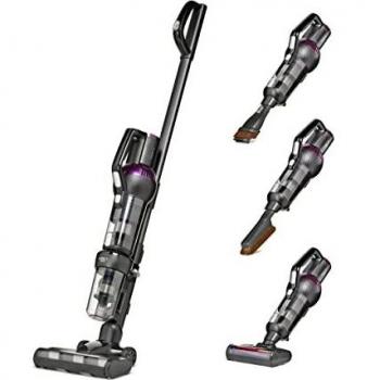 Viola Aspirapolvere Senza Fili con Potente Motore 600W e Sterilizzazione UVC