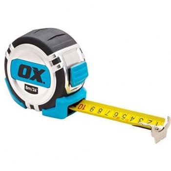 OX Tools Pro Metric/Imperial Tape Measure 8M