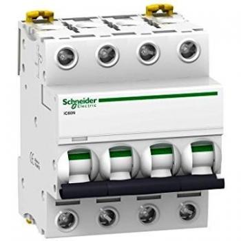 INTERRUPTOR AUTOMÁTICO MAGNETOTÉRMICO iC60N 4P 10A CURVA-C 370511170 SCHNEIDER ELECTRIC