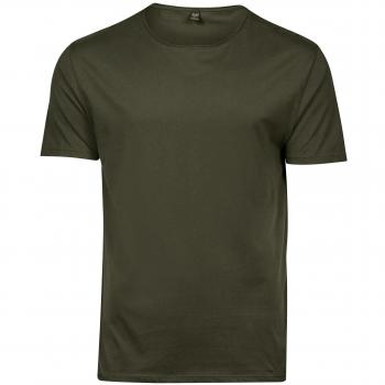 Tee Jays Men's Raw Edge Short Sleeve T-Shirt (Olive Green)