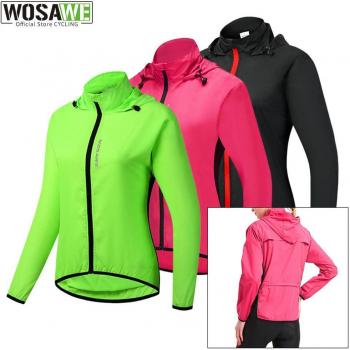 WOSAWE Veste Sportive Femme à Capuche Rouge XL