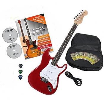 Rocktile Sphere Classic Guitare Électrique en Rouge + Accessoires