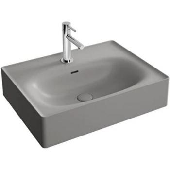 Vitra Equal Lavabo 60 cm con Rebosadero Gris Mate