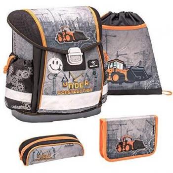 Belmil Schulranzen Set 4-teilig ergonomischer Schulranzen Jungen 1. Klasse 2. Klasse 3. Klasse