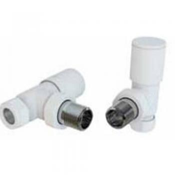 Eastbrook Chrome Angled Radiator Valve Set