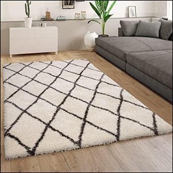 Tapis Flokati Chic Losange 60x90 cm
