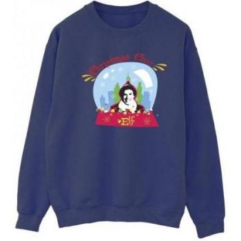 Elf Damen Weihnachts-Sweatshirt mit Schneekugel-Print