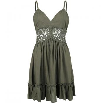 Robe de nuit gothique vert – Emp, taille moyenne à extra-large