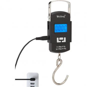 Portable DuoWeight WH‑A25 von WeiHeng – 55 kg, LCD‑Anzeige, Umwandlungsgriff
