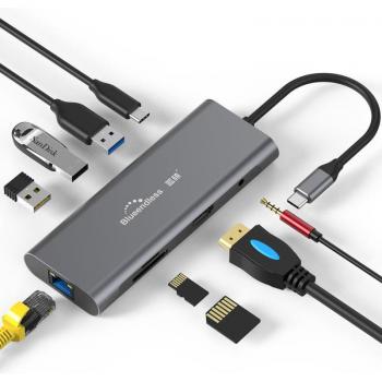 USB-C HDMI VGA RJ45 Multi Adapter