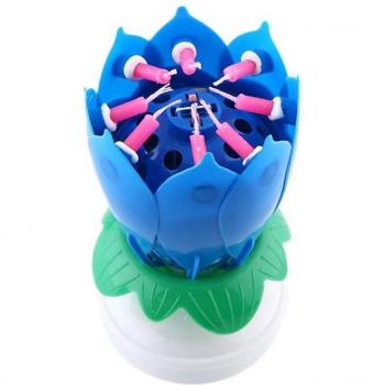 Romantic Flower Cake Candle