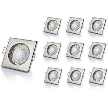 Sweet LED Einbaustrahler, 10‑Stück Set – 5 W Warmweiß, 3000 K