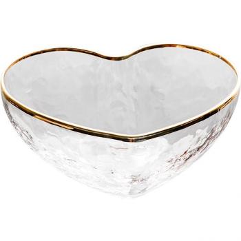 Red Nordic Love Glass Bowl – Fruit & Breakfast Delight