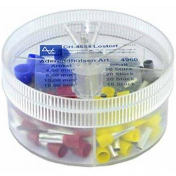 Vogt Verbindungstechnik 737086 Insulated Ferrule Set 4 mm², 6 mm², 10 mm², 16 mm²