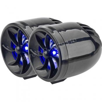 2pcs MT483 Motorcycle Alarm Speaker with FM Radio and TF Card Slot