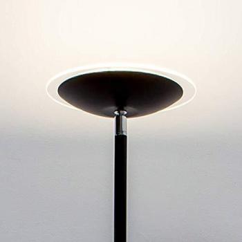 Lampadaire design Malea noir avec variateur d'intensité