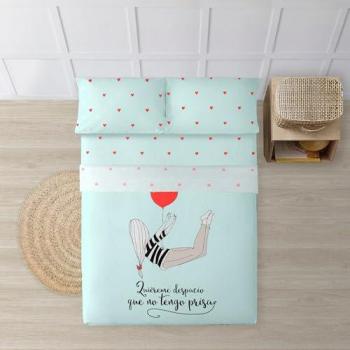 Betttuchgarnitur „Clarilou Decolores – Quiereme Despacio“ in bunter Optik