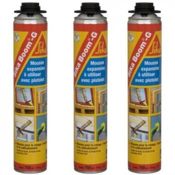 Lot de 3 Mousse Expansive Beige