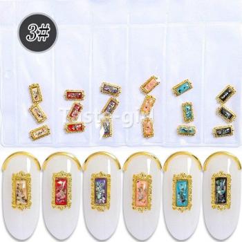 18 Uds Accesorios de Nail Art con Strass