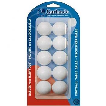 Garlando Standard Foosballs, White, 33.1 mm
