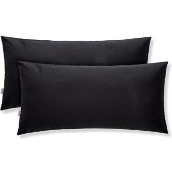 Federe Cuscini Letto 100% Cotone con Effetto Seta e Protezione Antiallergica