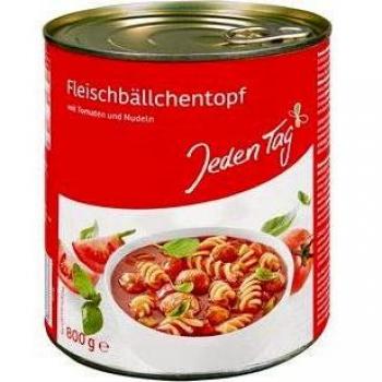 Rundum-Genuss Fleischbällchen Eintopf – Tomate & Nudeln – 6×800 g