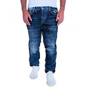 CIPO & BAXX Herren Regular-Fit 5-Pocket-Jeans Blau Gr. 33 L. 32