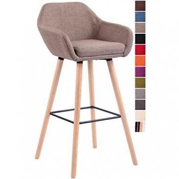 Adelaide Counter Stool CLP – Rückenlehne, Stoffbezug Natura