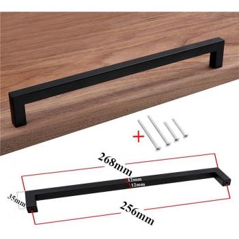 Sleek Black Cabinet Hardware