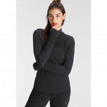Langarmshirt KANGAROOS, Damen, elastisches Material, schwarz