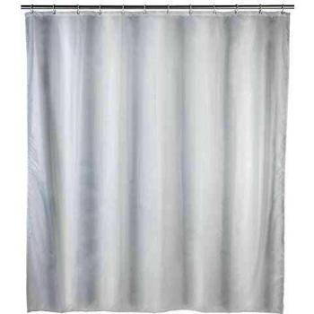 Tenda da Doccia 240x180 cm – Bianco, Lavabile e Impermeabile, 16 Anelli