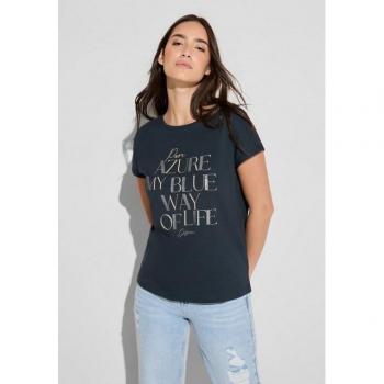 Camiseta con Letras Brillantes Street One
