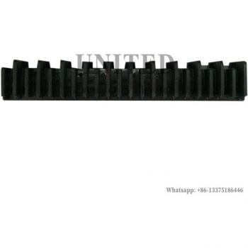 Sicherheitsabgrenzung Rolltreppe, schwarz, Kunststoff, Maße: 199mm x 33mm, 22 Zähne