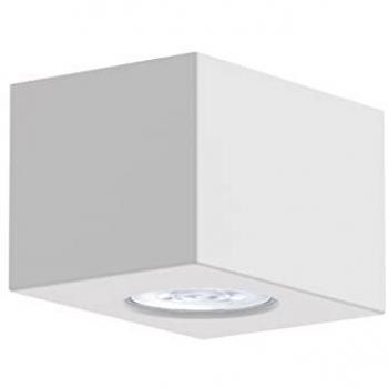 Manhattan S 1X GU10 Plafoniera Lumicom Max 33W Metallo Nero Opaco 10x10cm
