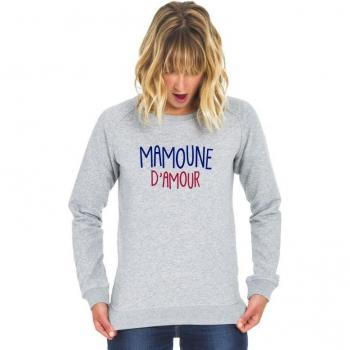 MAMOUNE D'AMOUR XS Heather Grey Women's Sweatshirt