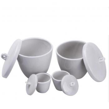 Ceramic Porcelain Crucible with Cover, 50ml