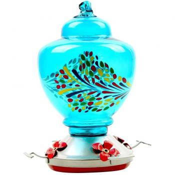 Hand-blown Glass Hanging Feeding Station
