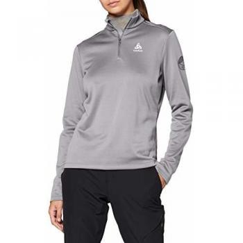 Odlo Midlayer 1/2 Zip PILLON Pull Femme Gris Mélangé Taille M