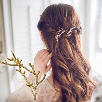 Haarnadel mit Geweih-Design für Haarstyling
