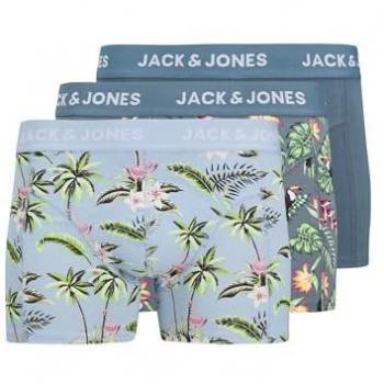 Jack & Jones 3-Pack Blue Chambray Trunks