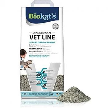 Biokat's DIAMOND CARE Vet Line Atraer y Calmar arena aglomerante