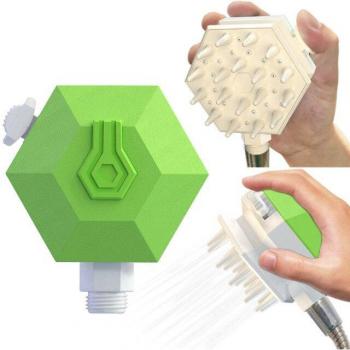 Dog Grooming Shower with Shampoo Comb