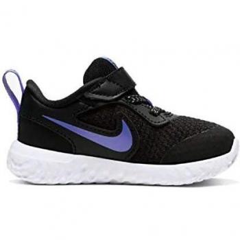 Nike Revolution 5 Glitter TDV – Sneakers de Randonnée Noir/Verre Saphir