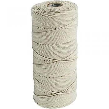 Cordon pour macramé 315 m 1 mm qualité fine 12/12 naturel clair 220 g