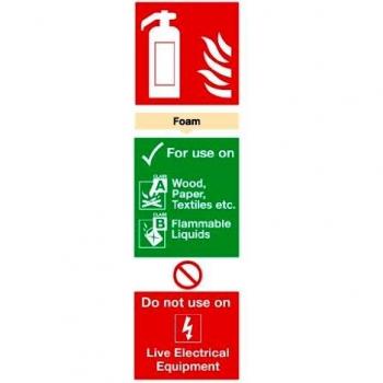 SIGNS & LABELS FOAM FIRE EXTINGUISHER SIGN 300X100MM FFR08024R TOP ITEM
