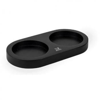 Linéa Bamboo Dual-Serve Tray, Matte Black
