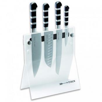 F. DICK Messerblock 4Knives, 4-teilig, weiß, Acrylglas