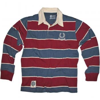 Maroon Oxford University Wide Stripe Long Sleeve Jersey by Brand Co. – XS Edition